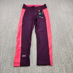 Under Armour Pants Women Small Capri Novelty Sport Wicking Athleisure  Training